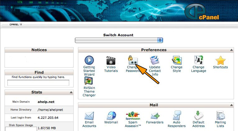 هاست سی پنل(هاست با کنترل پنل سی پنل-cPanel)