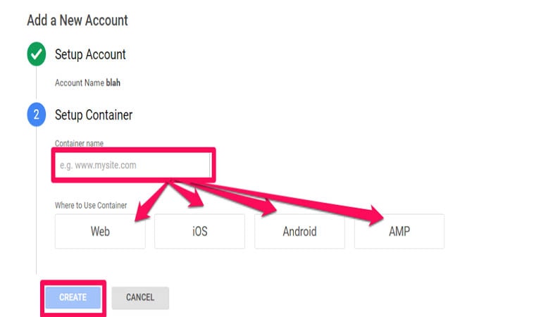 GTM Container - google tag manager