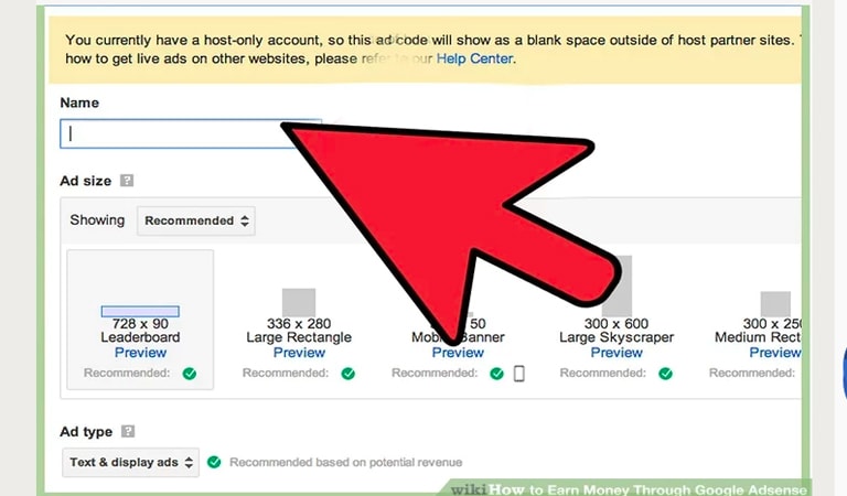 گوگل ادسنس - نام