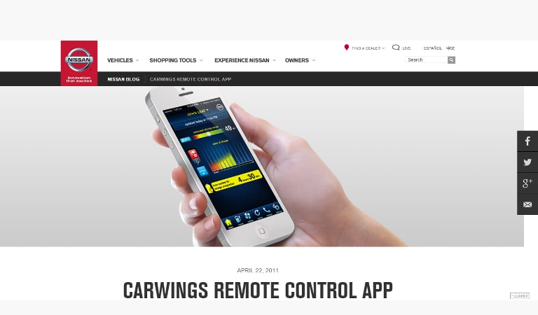 گیمیفیکیشن Nissan Carwings