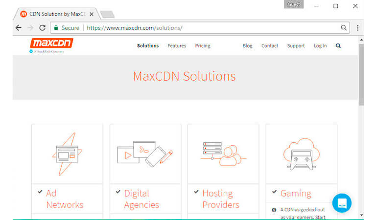 شبکه توزیع محتوا MaxCDN