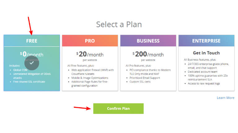 CloudFlare چیست - برنامه‌های پولی‌ CloudFlare