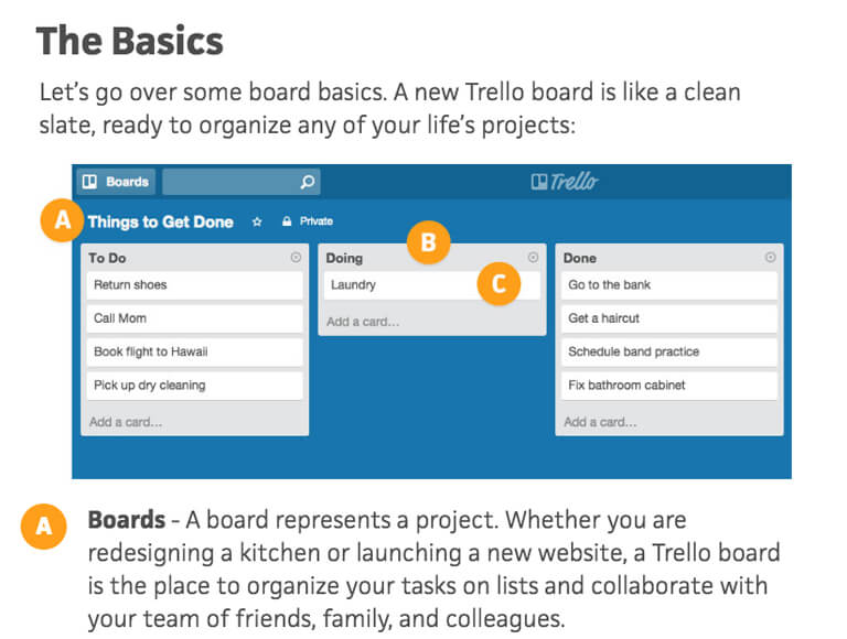 کپی رایتینگ - trello