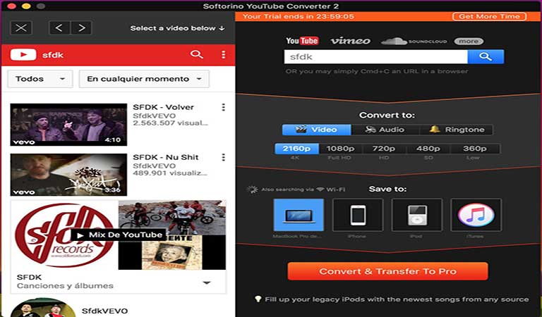 Softorino YouTube Converter - دانلود از یوتیوب