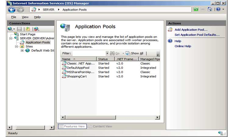 application pool - iis چیست