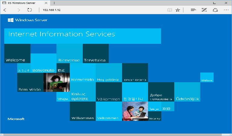 Windows Server 2016 IIS default web page - iis چیست