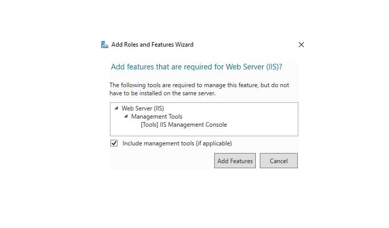Add Required Features - Windows Server 2016 - iis چیست