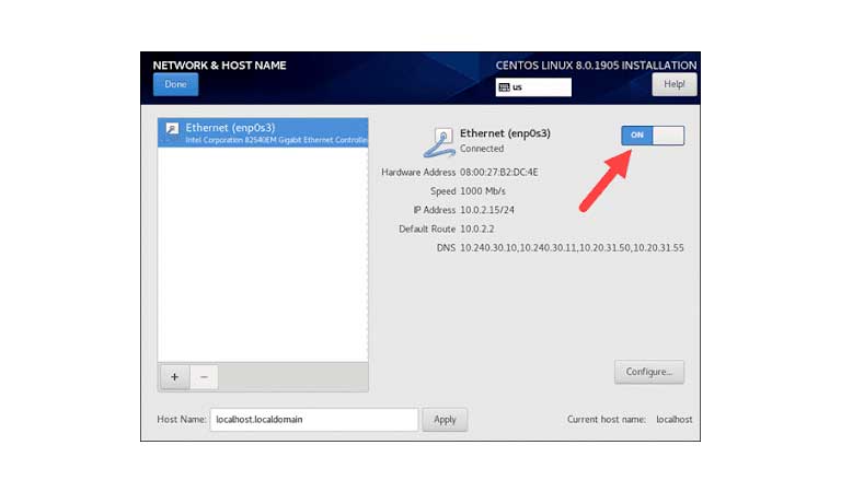 انتخاب نام شبکه و‌ هاست - centos چیست