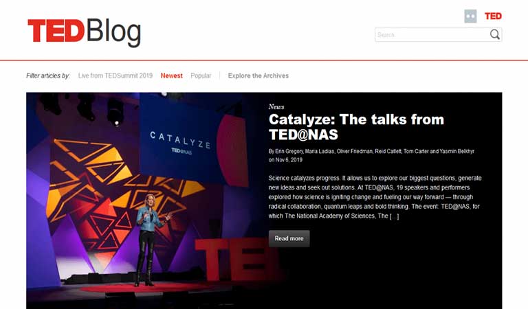 وبلاگ TED