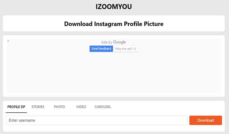 IZoomYou - دانلود عکس پروفایل اینستاگرام