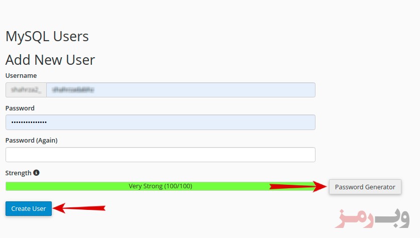 cpanel-mysql-create