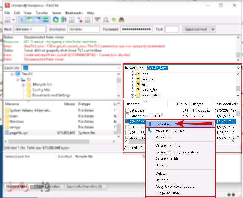 آموزش کار با نرم افزار Filezilla