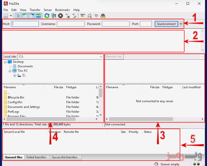 آموزش کار با نرم افزار Filezilla