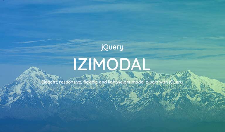 iziModal - فریم ورک های جاوا اسکریپت