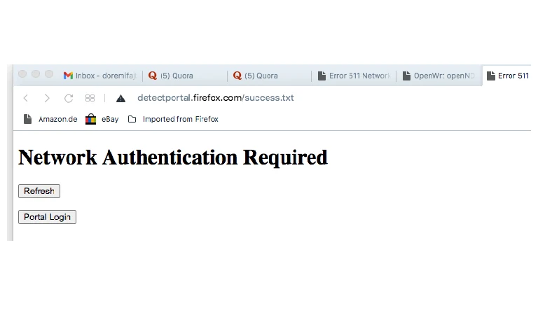 511 Network Authentication Required