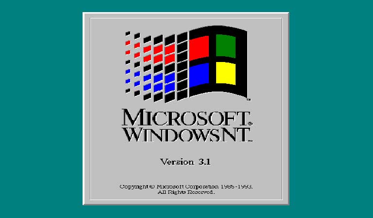 1993: Windows NT 3.1 Advanced Server