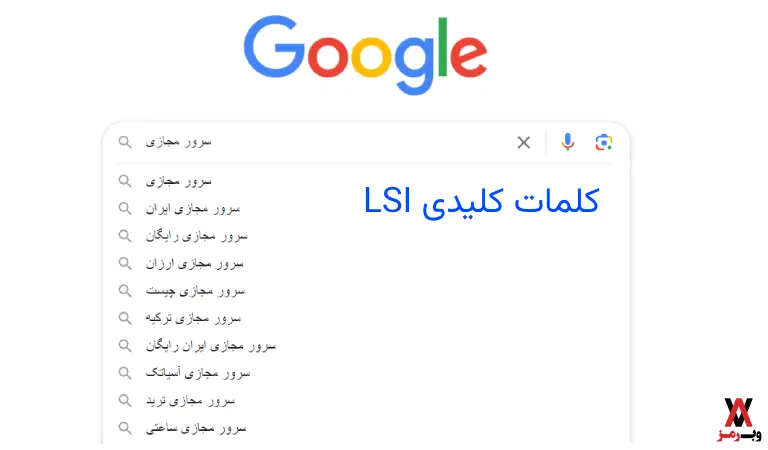 پیدا کردن lsi در سرچ باکس گوگل