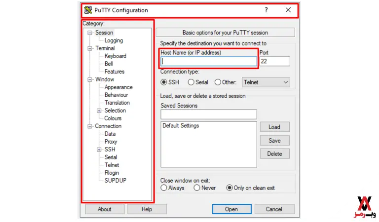 آموزش استفاده از Putty
