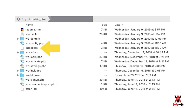فایل های htaccess. را غیرفعال کنید