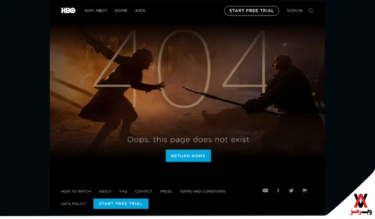 صفحه 404 با محتوای مفهومی