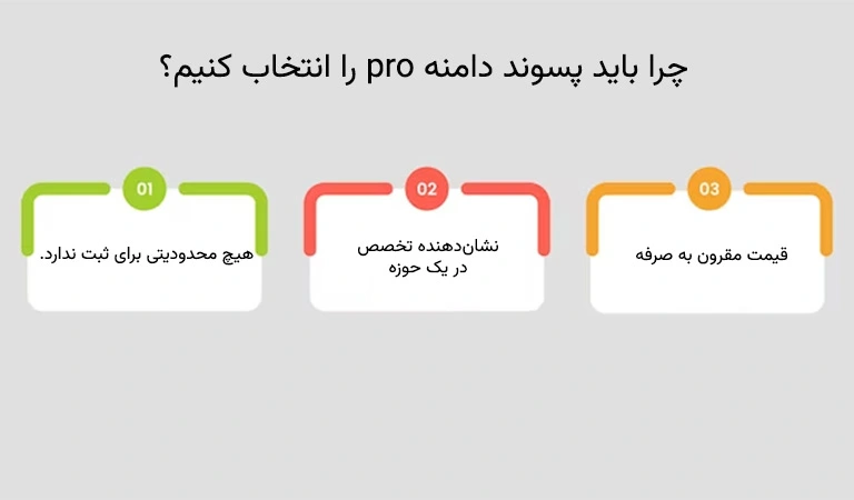 چرا از دامنه pro استفاده کنیم