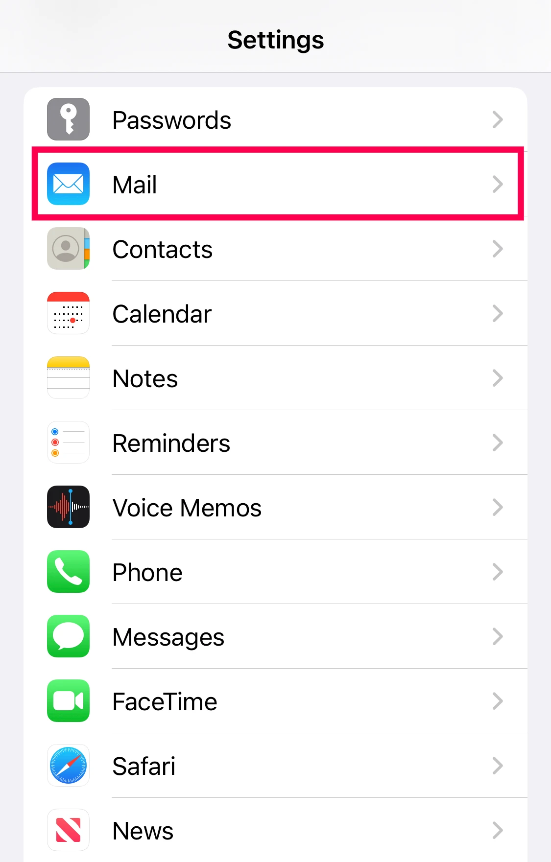 تنظیم ایمیل آیفون ios